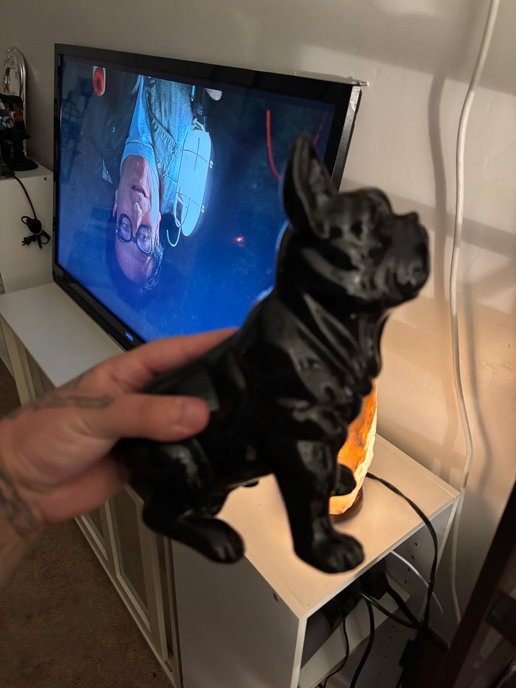 Black Frenchie Statue