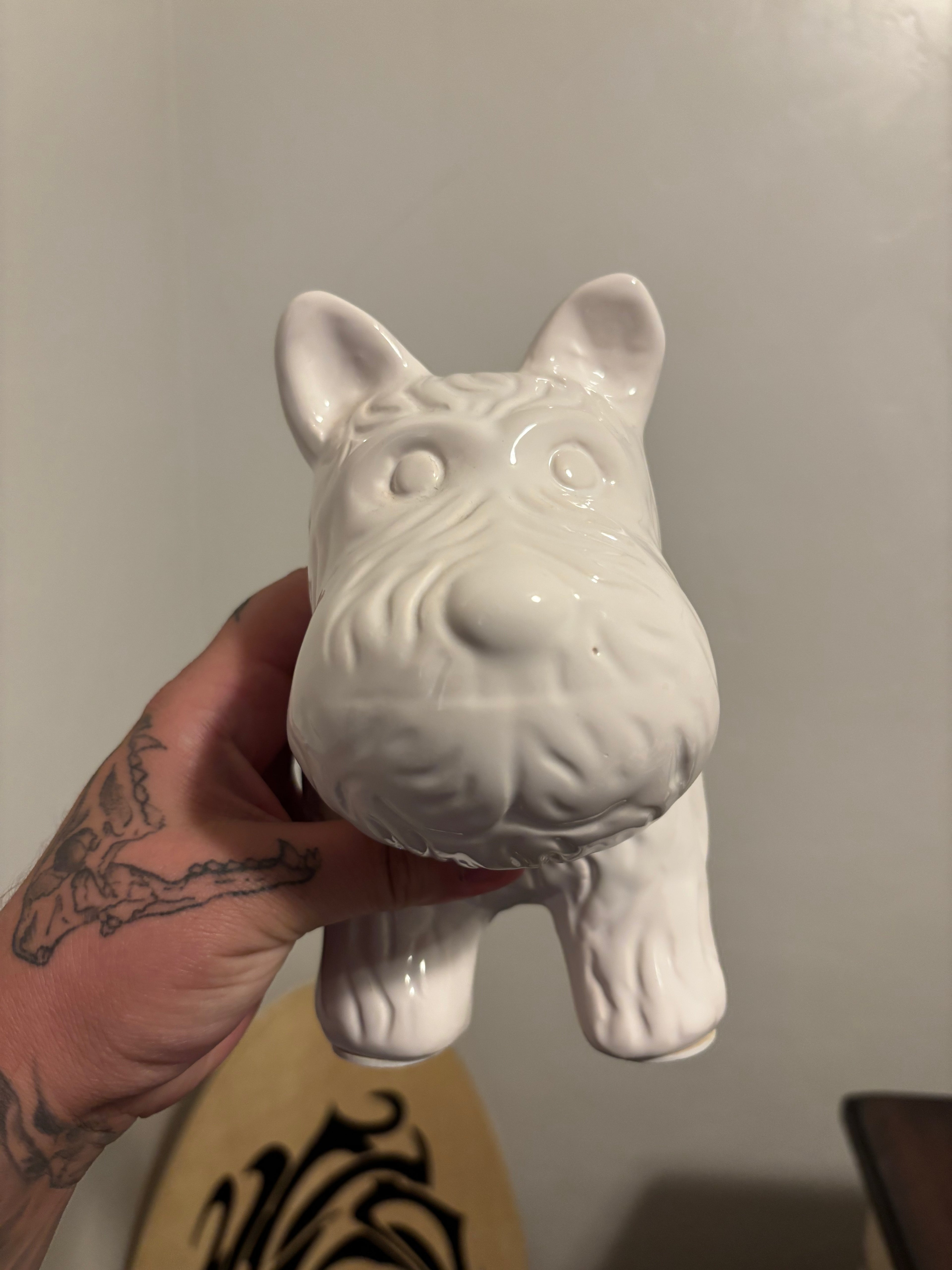 White Scottie Dog Statue