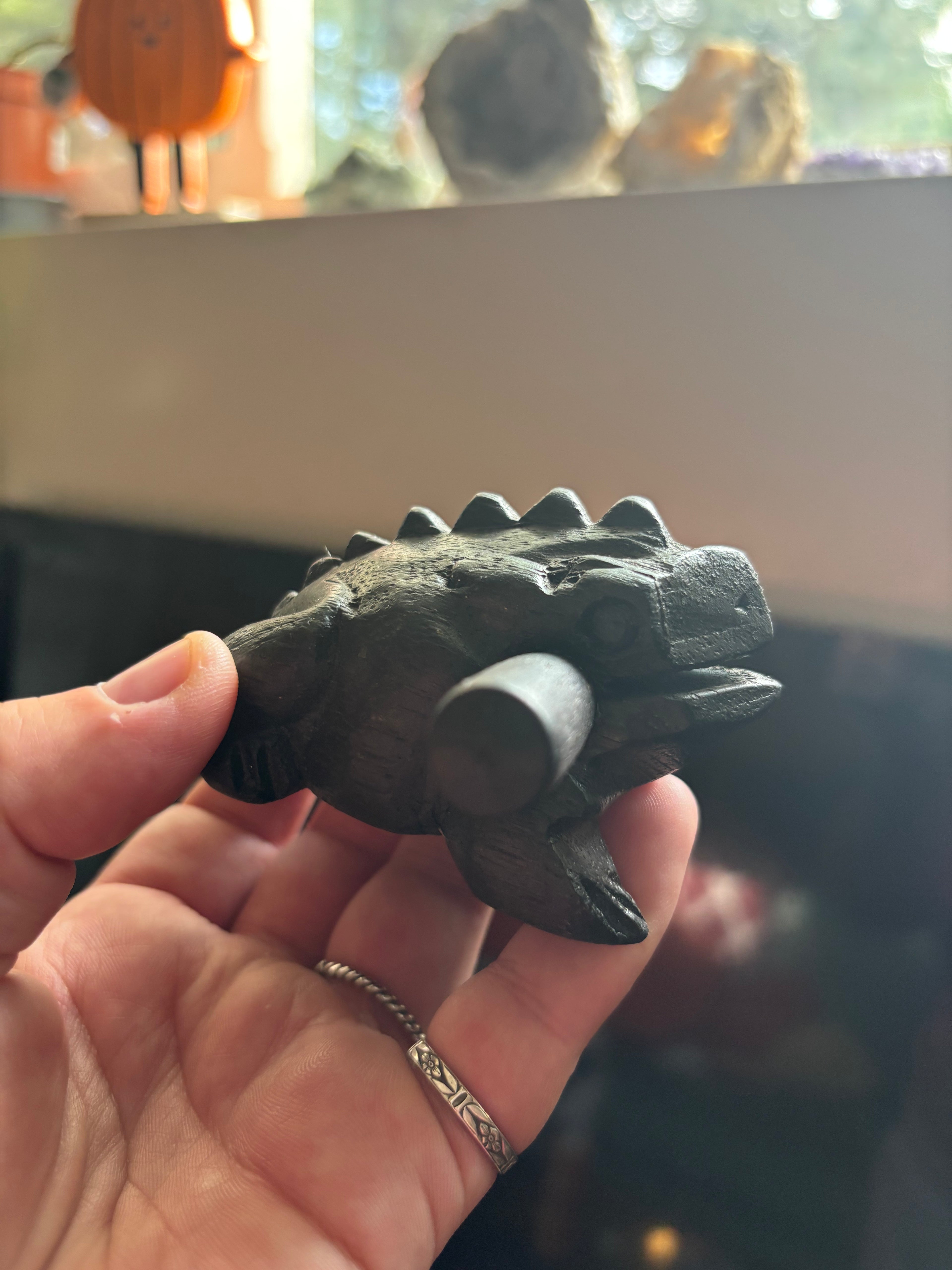 Wooden Frog Guiro Instrument