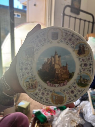 Vintage Segovia Spain Souvenir Plate - Alcázar Castle Collectible